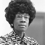 Shirley Chisholm announcing her run for the Presidency in 1972. This image was first published in the United States in 1923 or later, but is considered public domain by the Library of Congress.