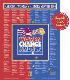 WOMEN'S HISTORY MONTH 2005 POSTER